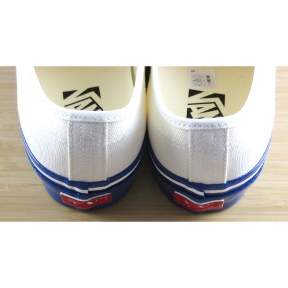 Vans Men\'s Lx Authentic 44 Duck Canvas White Blue Skate shoes Sizes NEW main image 6